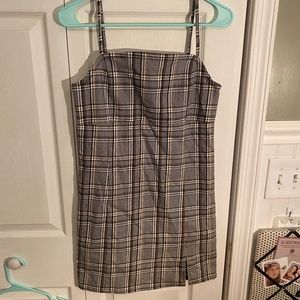 Plaid Spaghetti Strap Mini Dress